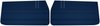 Front Standard Door Panel Set for 1968 Chevrolet Chevelle, El Camino, Fits all 2-Door Coupe (HT) & Convertible [Dark Blue] - image 1
