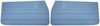 Front Standard Door Panel Set for 1968 Chevrolet Chevelle, El Camino, Fits all 2-Door Coupe (HT) & Convertible [Light Blue] - image 1