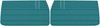 Front Standard Door Panel Set for 1968 Chevrolet Chevelle, El Camino, Fits all 2-Door Coupe (HT) & Convertible [Turquoise] - image 1
