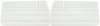 Front Standard Door Panel Set for 1968 Chevrolet Chevelle, El Camino, Fits all 2-Door Coupe (HT) & Convertible [White] - image 1