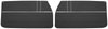 Front Deluxe Door Panel Set for 1968 Chevrolet Chevelle [Black]