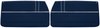 Front Deluxe Door Panel Set for 1968 Chevrolet Chevelle [Dark Blue] - image 1