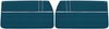 Front Deluxe Door Panel Set for 1968 Chevrolet Chevelle [Medium Blue] - image 1