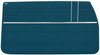 Front Deluxe Door Panel Set for 1968 Chevrolet Chevelle [Medium Blue] - image 2