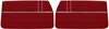 Front Deluxe Door Panel Set for 1968 Chevrolet Chevelle [Red] - image 1