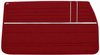 Front Deluxe Door Panel Set for 1968 Chevrolet Chevelle [Red] - image 2