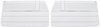 Front Deluxe Door Panel Set for 1968 Chevrolet Chevelle [White] - image 1