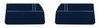 Front Deluxe Door Panel Set for 1968 Chevrolet El Camino [Dark Blue] - image 1