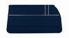 Front Deluxe Door Panel Set for 1968 Chevrolet El Camino [Dark Blue] - image 2