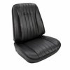 Front Bucket Seat Upholstery Kit for 1968 Chevy Chevelle, El Camino & Malibu [Madrid Grain Vinyl Black] - image 2