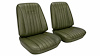 Front Bucket Seat Upholstery Kit for 1968 Chevy Chevelle, El Camino & Malibu [Madrid Grain Vinyl Ivy Gold] - image 1