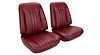 Front Bucket Seat Upholstery Kit for 1968 Chevy Chevelle, El Camino & Malibu [Madrid Grain Vinyl Red] - image 1