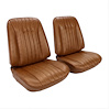 Front Bucket Seat Upholstery Kit for 1968 Chevy Chevelle, El Camino & Malibu [Madrid Grain Vinyl Saddle] - image 1