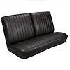 Front Split Back Bench Seat Upholstery Kit for 1968 Chevy Chevelle, El Camino & Malibu [Madrid Grain Vinyl Black] - image 1