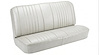 Rear Bench Seat Upholstery Kit for 1968 Chevy Chevelle, Convertible [Madrid Grain Vinyl White] - image 1