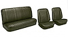 Front Bucket & Rear Bench Seat Upholstery Kit for 1968 Chevy Chevelle, Coupe, Hardtop [Madrid Grain Vinyl Ivy Gold] - image 1