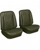 Front Bucket & Rear Bench Seat Upholstery Kit for 1968 Chevy Chevelle, Coupe, Hardtop [Madrid Grain Vinyl Ivy Gold] - image 2