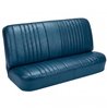 Front Bucket & Rear Bench Seat Upholstery Kit for 1968 Chevy Chevelle, Coupe, Hardtop [Madrid Grain Vinyl Medium Blue] - image 3