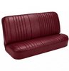 Front Bucket & Rear Bench Seat Upholstery Kit for 1968 Chevy Chevelle, Coupe, Hardtop [Madrid Grain Vinyl Red] - image 3
