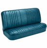 Front Bucket & Rear Bench Seat Upholstery Kit for 1968 Chevy Chevelle, Coupe, Hardtop [Madrid Grain Vinyl Turquoise] - image 3