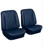 Front Bucket & Rear Bench Seat Upholstery Kit for 1968 Chevy Chevelle, Convertible [Madrid Grain Vinyl Dark Blue] - image 2
