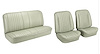 Front Bucket & Rear Bench Seat Upholstery Kit for 1968 Chevy Chevelle, Convertible [Madrid Grain Vinyl Pearl] - image 1