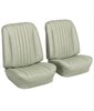 Front Bucket & Rear Bench Seat Upholstery Kit for 1968 Chevy Chevelle, Convertible [Madrid Grain Vinyl Pearl] - image 2