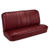 Front Bucket & Rear Bench Seat Upholstery Kit for 1968 Chevy Chevelle, Convertible [Madrid Grain Vinyl Red] - image 3