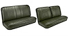 Front Split Back Bench & Rear Bench Seat Upholstery Kit for 1968 Chevy Chevelle, Coupe, Hardtop [Madrid Grain Vinyl Ivy Gold] - image 1