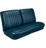 Front Split Back Bench & Rear Bench Seat Upholstery Kit for 1968 Chevy Chevelle, Convertible [Madrid Grain Vinyl Medium Blue] - image 2
