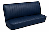 Rear Bench Seat Upholstery Kit for 1968 Chevy Chevelle, 4-Door Sedan [Madrid Grain Vinyl Dark Blue] - image 1
