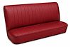 Rear Bench Seat Upholstery Kit for 1968 Chevy Chevelle, 4-Door Sedan [Madrid Grain Vinyl Red] - image 1