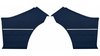 Rear Deluxe Side Panel Set for 1968 Chevrolet Chevelle, 2-Door Coupe (HT) [Dark Blue] - image 1