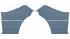 Rear Deluxe Side Panel Set for 1968 Chevrolet Chevelle, 2-Door Coupe (HT) [Light Blue] - image 1