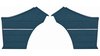 Rear Deluxe Side Panel Set for 1968 Chevrolet Chevelle, 2-Door Coupe (HT) [Medium Blue] - image 1