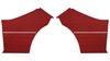 Rear Deluxe Side Panel Set for 1968 Chevrolet Chevelle, 2-Door Coupe (HT) [Red] - image 1