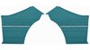 Rear Deluxe Side Panel Set for 1968 Chevrolet Chevelle, 2-Door Coupe (HT) [Turquoise] - image 1