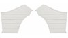 Rear Deluxe Side Panel Set for 1968 Chevrolet Chevelle, 2-Door Coupe (HT) [White] - image 1