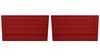 Rear Standard Side Panel Set for 1968 Chevrolet Chevelle, 2-Door Convertible [Red] - image 1