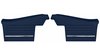 Rear Deluxe Side Panel Set for 1968 Chevrolet Chevelle, 2-Door Convertible [Dark Blue] - image 1