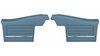 Rear Deluxe Side Panel Set for 1968 Chevrolet Chevelle, 2-Door Convertible [Light Blue] - image 1