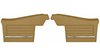 Rear Deluxe Side Panel Set for 1968 Chevrolet Chevelle, 2-Door Convertible [Saddle] - image 1