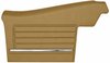 Rear Deluxe Side Panel Set for 1968 Chevrolet Chevelle, 2-Door Convertible [Saddle] - image 2