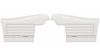 Rear Deluxe Side Panel Set for 1968 Chevrolet Chevelle, 2-Door Convertible [White] - image 1