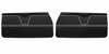 Front Standard Door Panel Set for 1969 Chevrolet Chevelle & El Camino, 2-Door Coupe (HT) and Convertible [Black] - image 1