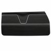 Front Standard Door Panel Set for 1969 Chevrolet Chevelle & El Camino, 2-Door Coupe (HT) and Convertible [Black] - image 2