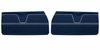 Front Standard Door Panel Set for 1969 Chevrolet Chevelle & El Camino, 2-Door Coupe (HT) and Convertible [Dark Blue] - image 1