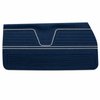 Front Standard Door Panel Set for 1969 Chevrolet Chevelle & El Camino, 2-Door Coupe (HT) and Convertible [Dark Blue] - image 2