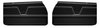 Front Deluxe Door Panel Set for 1969 Chevrolet Chevelle, All 2-Door Models [Black] - image 1