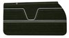 Front Deluxe Door Panel Set for 1969 Chevrolet Chevelle, All 2-Door Models [Dark Green] - image 2